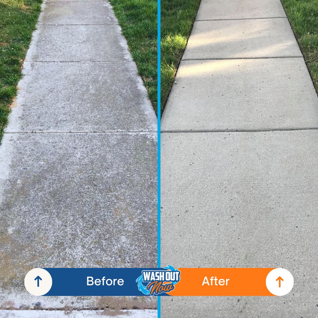 House soft washing before and after — Gainesville, VA