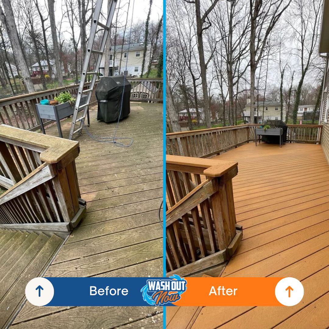 Roof algae removal before and after &mdash; Gainesville, VA